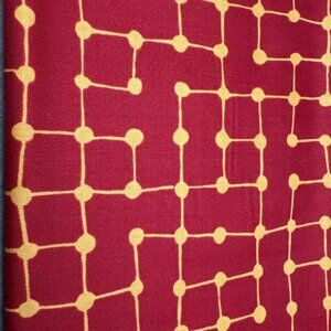 Andover Fabrics Inc Patt 5795 Red & Yellow Geometric Fabric 26x44"  Cotton